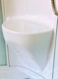 Душевая кабина Royal Bath HK стекло белое/прозрачное 100x100см RB100HK7-WT